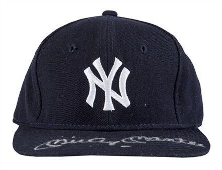Mickey Mantle Signed New York Yankees Cap (PSA/DNA)